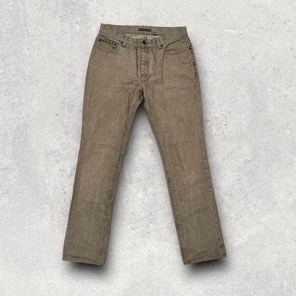 ★ John Varvatos Brown Slim-Fit Pants w/ Subtle Textured Finish ★ - Picture 6 of 6